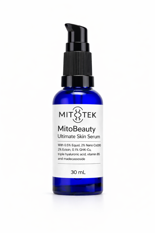 MitoBeauty Equol + Nano CoQ10 + GHK-Cu + Ectoin skin serum
