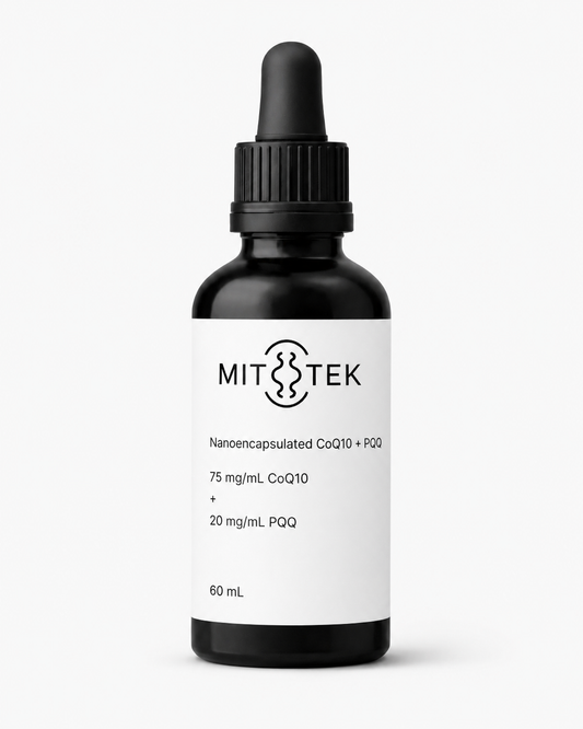 Nanoencapsulated CoQ10 + PQQ
